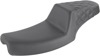 Step-Up Rear Lattice Stitch 2-Up Seat - Black - For 91-95 Harley FXD Step-Up Rear Lattice Stitch 2-Up Seat - Black - For 91-95 Harley FXD