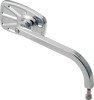 Joker Machine No. 8 Cafe Mirror Right Side Chrome for Harley Davidson - Right side chrome cafe mirror for Harley Davidson