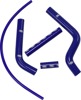 Moose Offroad Radiator Hose Kit Blue For 96-01 Yamaha YZ125 - Fits Yamaha YZ125 - Blue silicone hose kit