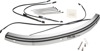 Ciro Solaire LED Windshield Trim Chrome For Harley-Davidson Touring - LED windshield trim for Harley-Davidson Touring