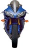 Light Smoke Double Bubble Windscreen - For 07-08 Yamaha R1