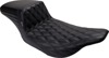 Le Pera Kickflip Seat Double Diamond Black For Harley FLHT/FLTR - Double Diamond seat for Harley FLHT, FLTR, FLHTC For 2007+