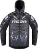 ICON Airform Manik'R Jacket Light Gray/Black Men's 3XL - Men's riding jacket in 3XL, light gray/black
