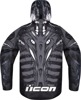 ICON Airform Manik'R Jacket Light Gray/Black Men's 3XL - Men's riding jacket in 3XL, light gray/black