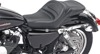 Explorer Stitched 2-Up Seat Black Gel - For 04-20 Harley XL