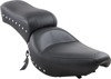 Mustang Vintage Studded 1Pc Seat Black Fits FX/FL 1958-1984