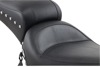 Mustang Vintage Studded 1Pc Seat Black Fits FX/FL 1958-1984