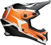 Z1R Rise Flame Helmet Matte Orange/Black/White L - MX helmet with flame graphics in Matte Orange.
