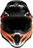 Z1R Rise Flame Helmet Matte Orange/Black/White L - MX helmet with flame graphics in Matte Orange.