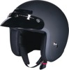 Z1R Jimmy Helmet Matte Black Adult Small - Matte black open face helmet, size small, adult