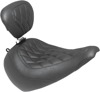 Tripper Diamond Wide Solo Seat w/Backrest - For 18-21 HD FLFB Fat Boy Tripper Diamond Wide Solo Seat w/Backrest - For 18-21 HD FLFB Fat Boy