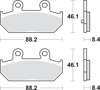 SBS 182MS Sintered Brake Pads for Scooter