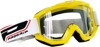 3201 Black / White / Yellow Raceline Goggles - Clear Lens