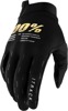 100% Youth iTrack Gloves Black Youth XL for Off-Road/ATV/Motocross