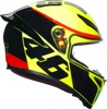 AGV K1 S Grazie Vale Helmet Small Yellow Black Red Gloss Unisex - Full face motorcycle helmet, Small, Grazie Vale graphic