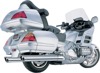 Slip On Exhaust w/Scalloped Tip - For 01-10 Honda GL1800 Slip On Exhaust w/Scalloped Tip - For 01-10 Honda GL1800