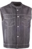 Iron Sights Club Collar Denim Vest Black 2X-Large