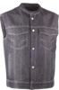 Iron Sights Club Collar Denim Vest Black X-Large