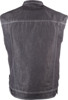 Iron Sights Club Collar Denim Vest Black X-Large