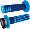 ODI Emig V2 Lock-On Grips Navy Cyan 7/8in Handlebar Pair - Lock-On grips Navy/Cyan For many MX/Off-Road bikes ODI Emig V2 Lock-On Grips Navy Cyan 7/8in Handlebar Pair - Lock-On grips Navy/Cyan For many MX/Off-Road bikes