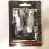 BikeMaster Anti-Vibration Bar Ends - Black/Silver - Fits 7/8" & 1" Handlebars