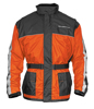 Nelson Rigg Solo Storm Rain Jacket Orange/Black Small Men's - Waterproof rain jacket, orange/black, size small, men's