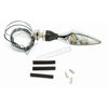 Kuryakyn Rhombus Front Right Marker Light White/Amber Chrome
