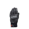Dainese Carbon 4 Short Leather Gloves Black/Black 3XL - Short leather gloves with carbon knuckles