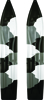 8" Powderhound Skis Camo Black/White/Grey - For 90-19 Arctic Cat Polaris Yamaha Ski Doo 8" Powderhound Skis Camo Black/White/Grey - For 90-19 Arctic Cat Polaris Yamaha Ski Doo