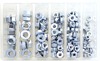 Bolt Flange Nut Assortment 140 Piece Kit Silver M5-M10