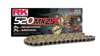 RK MXZ5 520 Gold Non-Sealed Chain 120 Link - 120-link gold 520 chain, non-sealed, For off-road use