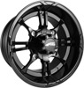 AMS Roll'n 108 Cast Aluminum Wheel 14x8 Matte Black Front - Matte black 14x8 wheel For select Polaris, Yamaha, Arctic Cat