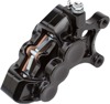 Arlen Ness Six-Piston Differential Bore Front Left Caliper Black ABS - Front left caliper, black, ABS For Harley-Davidson