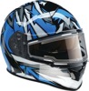 Z1R Warrant Neuron Snow Electric Helmet 2XL Blue/Gray - Snow helmet with heated shield, size 2XL
