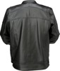 Z1R Justifier Leather Jacket Black Men's 5XL - Premium black leather riding jacket, Men's 5XL
