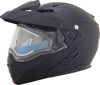 AFX FX-111DS Electric Snow Helmet Matte Black Large - Modular snow helmet with electric shield, size Large