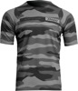 Thor Assist Short-Sleeve Jersey Camo Gray Men's XS - Moisture wicking MTB jersey, Camo Gray, Men's XS