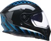 Z1R Nemesis Thunderbird Helmet 2XL Blue/Black Gloss - Full-face helmet with drop-down sun visor