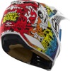ICON Elsinore Doodle 3 Helmet XS Multi/White Unisex - XS modular helmet, Multi/White, Unisex