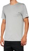 100% Men's Mission Athletic Tee Heather Gray Large