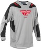 Fly Racing Kinetic Sym Jersey Light Grey/Red/Black 2X-Large - 2X-Large offroad jersey in Light Grey/Red/Black