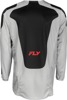 Fly Racing Kinetic Sym Jersey Light Grey/Red/Black Large - Offroad jersey, Light Grey/Red/Black, Large