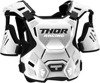 Thor Youth Guardian Roost Deflector 2XS/XS White/Black - Youth chest roost deflector 2XS/XS White/Black