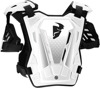 Thor Youth Guardian Roost Deflector 2XS/XS White/Black - Youth chest roost deflector 2XS/XS White/Black