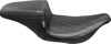 Le Pera Kickflip Seat Diamond Black For Harley FLHT/FLTR 2007+ - Diamond stitch 2-up seat For Harley FLHT, FLTR 2007+