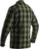 RST Kevlar Lumberjack CE Shirt Green Check Small - Armored textile riding shirt in green, size small