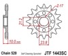 JT 14T-520 Front Sprocket Self Cleaning JTF1443.14SC For 13-22 Suzuki RMZ450