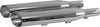 Chrome "Slash" Slip On Exhaust Mufflers - For 04-13 HD Sportsters Chrome "Slash" Slip On Exhaust Mufflers - For 04-13 HD Sportsters