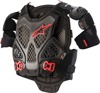 Alpinestars A-6 Chest Protector M/L Black Red Anthracite Adult - Chest and back protector M/L Black Red Anthracite
