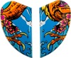 Icon Airform Helmet Side Plates Blue Orange Dino Fury One Size - Side plates for Icon Airform helmet Dino Fury